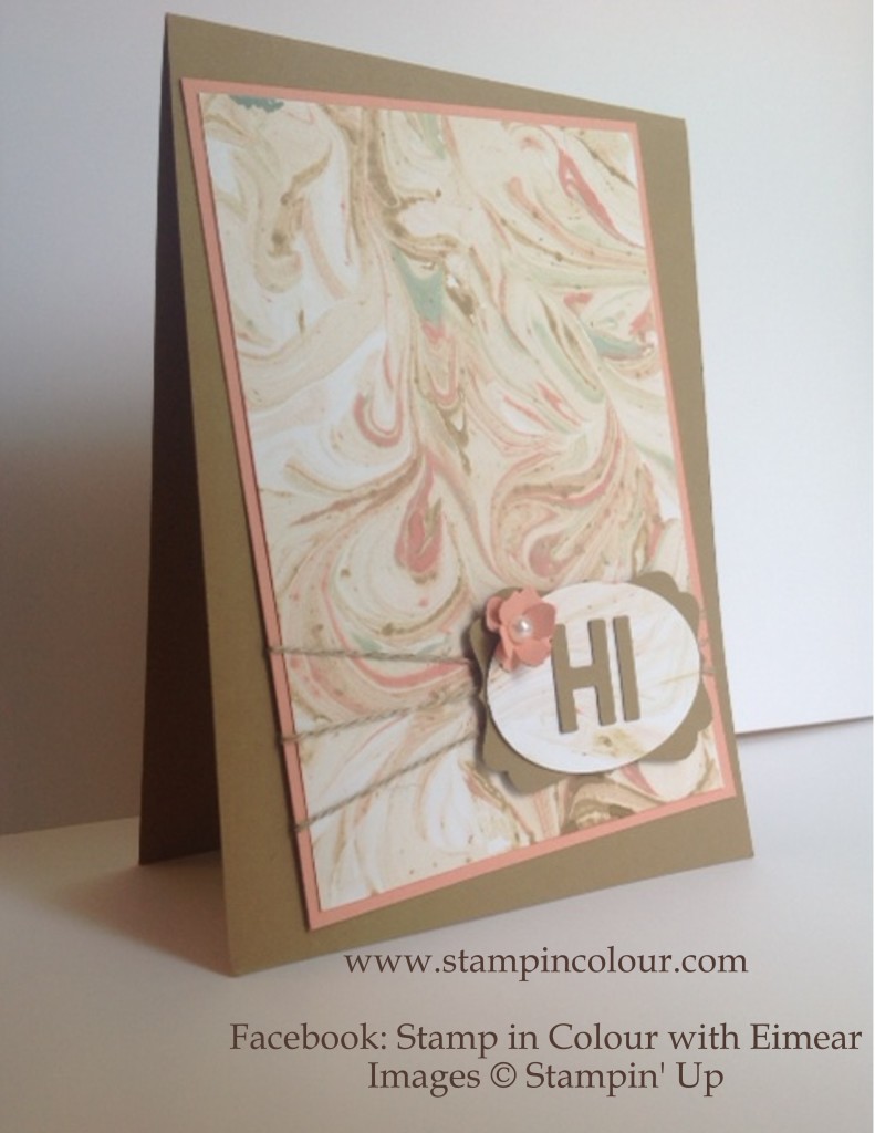 Stampin Up Ink Marbling Technique August 2014-001