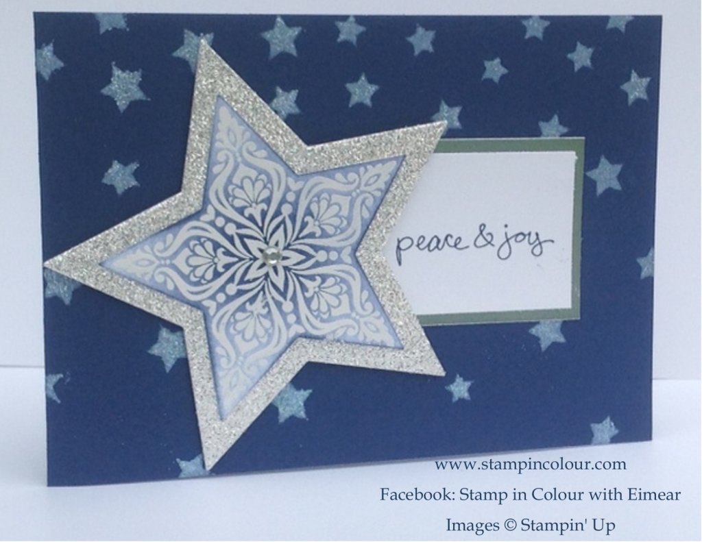 Stampin' Up Bright and Beautiful Glitter star-001