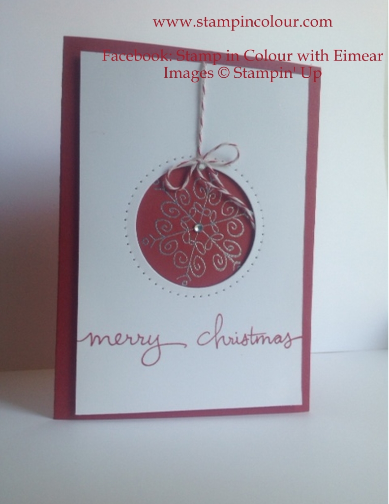 Stampin' Up Endless Wishes Christmas bauble-001