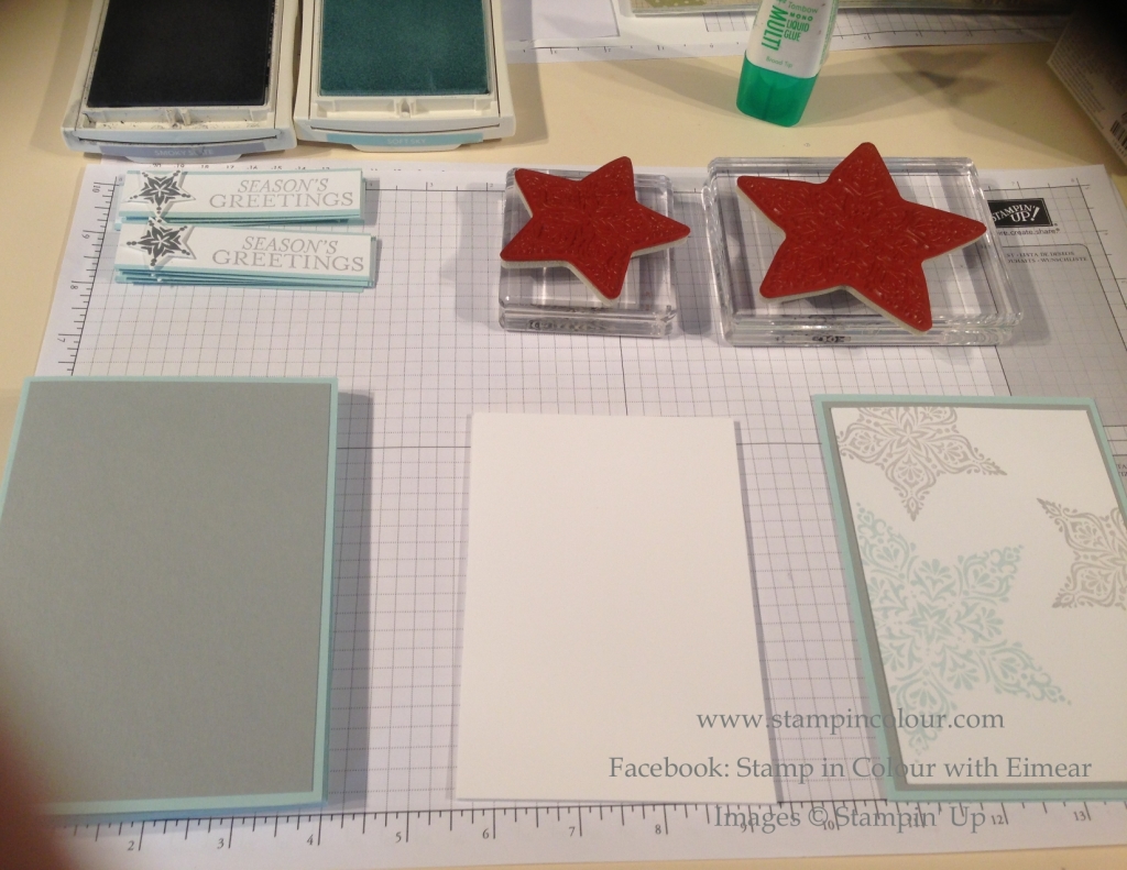 Stampin' Up Bright and Beautiful work station-001
