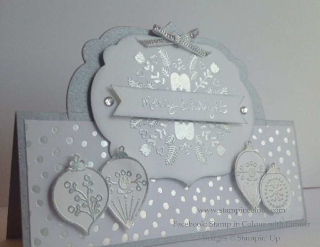 Stampin' Up Silver Embossed Cheerful Christmas-001