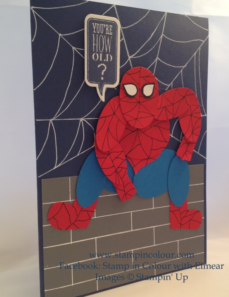 Stampin Up Spiderman punch art-001