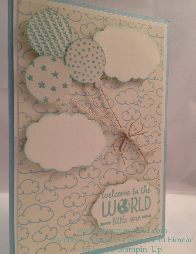Stampin Up Sweet lil' ones clouds and balloons-001