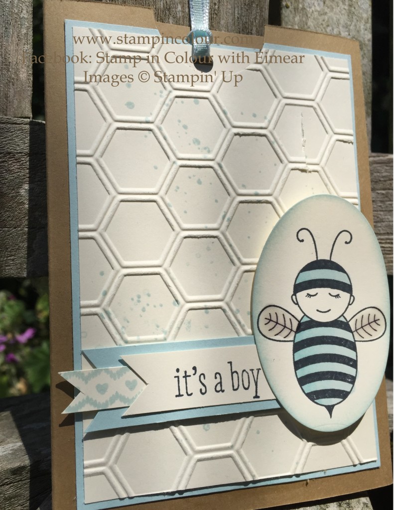 Stampin Up Baby Bumblebee Thank you 1-001