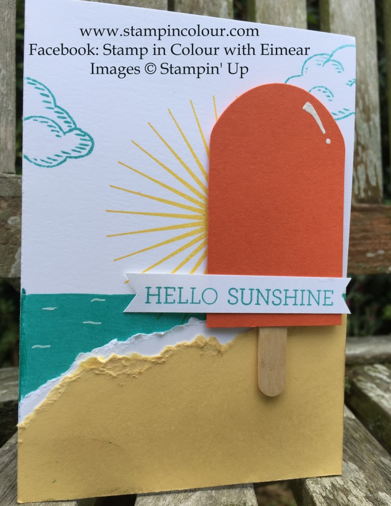Stampin Up Kinda Ecletic Crazy about you sprinkles of life ice lolly-001
