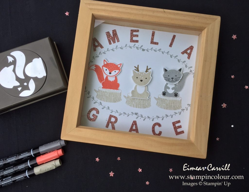 Stampin Up Foxy Friends frame 1-001