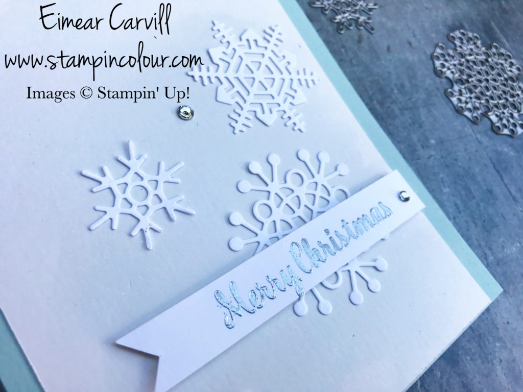 Seasonal Layers Christmas card Using scraps Eimear Carvill stampincolour Let's Get Hopping