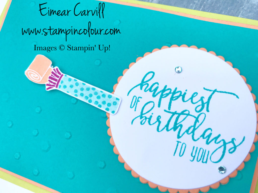 Picture Perfect Birthday for Inspire Create Challenge #5, Eimear Carvill, www.stampincolour.com