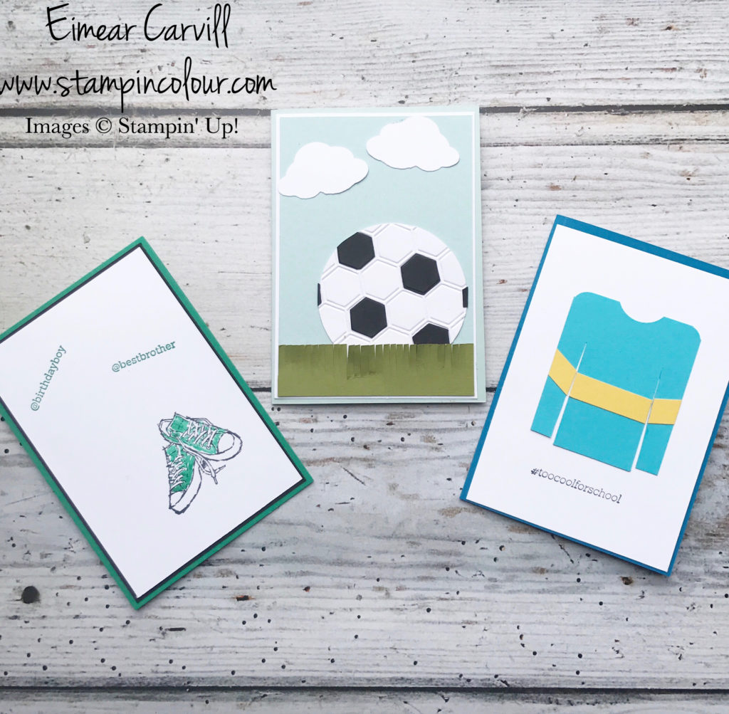 Birthday Boy cards using Epic Celebrations and retired sets