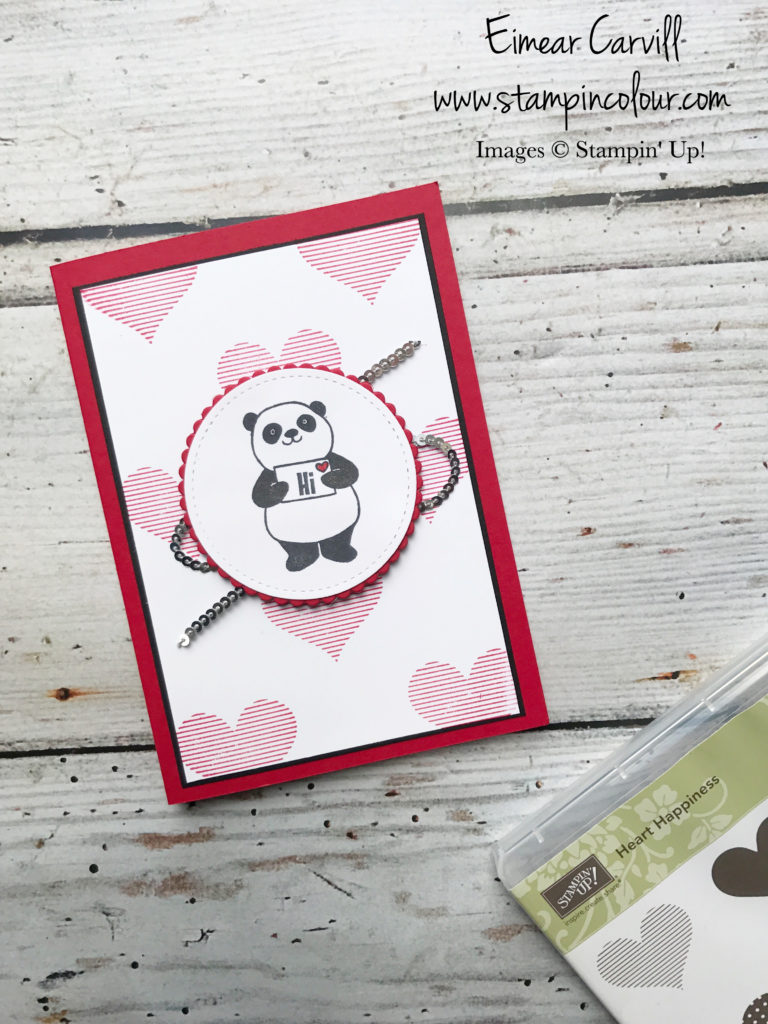 Stampin' Creative Party Pandas Valentine Love and Appreciation Eimear Carvill www.stampincolour.com