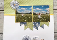 Eimear Carvill www.stampincolour.com Monday Memories and More - Delightful Daisy Scrapbook page