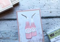 Let's Get Hopping Bubble Over Wood Textures His and Hers Cards Eimear Carvill www.stampincolour.com