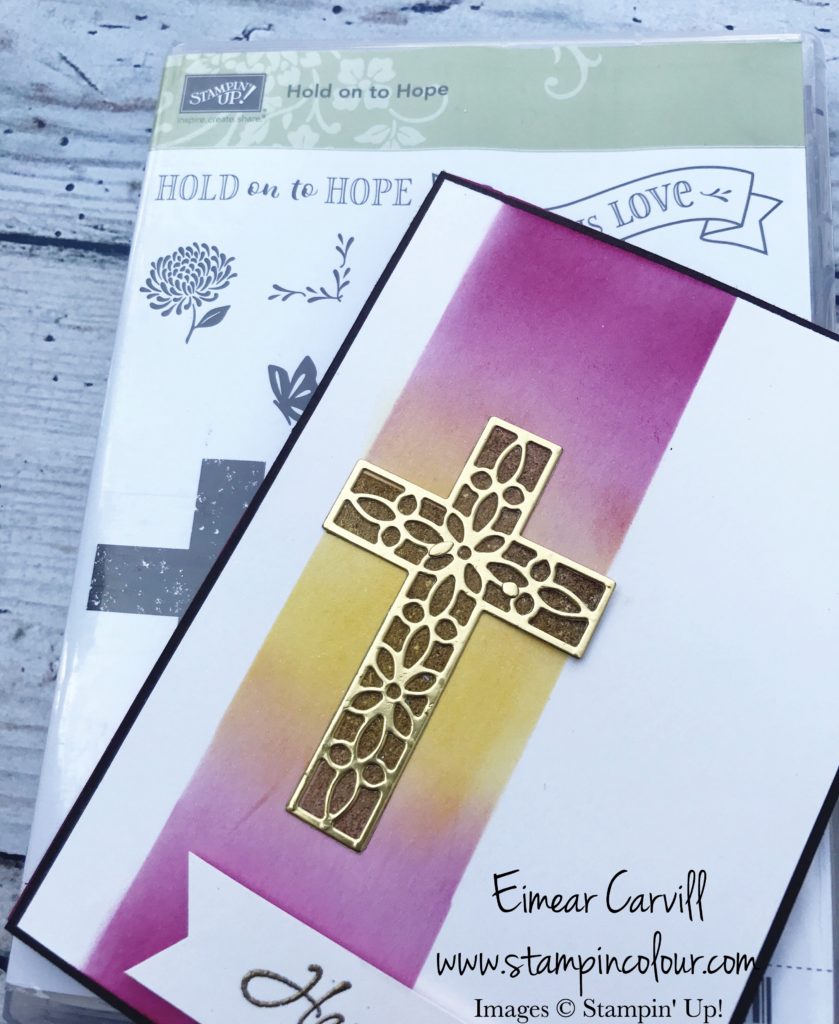 Hold on to Hope bundle for a handmade Easter card, Eimear Carvill, www.stampincolour.com #stampinupuk #handmadeeaster #papercraftinguk
