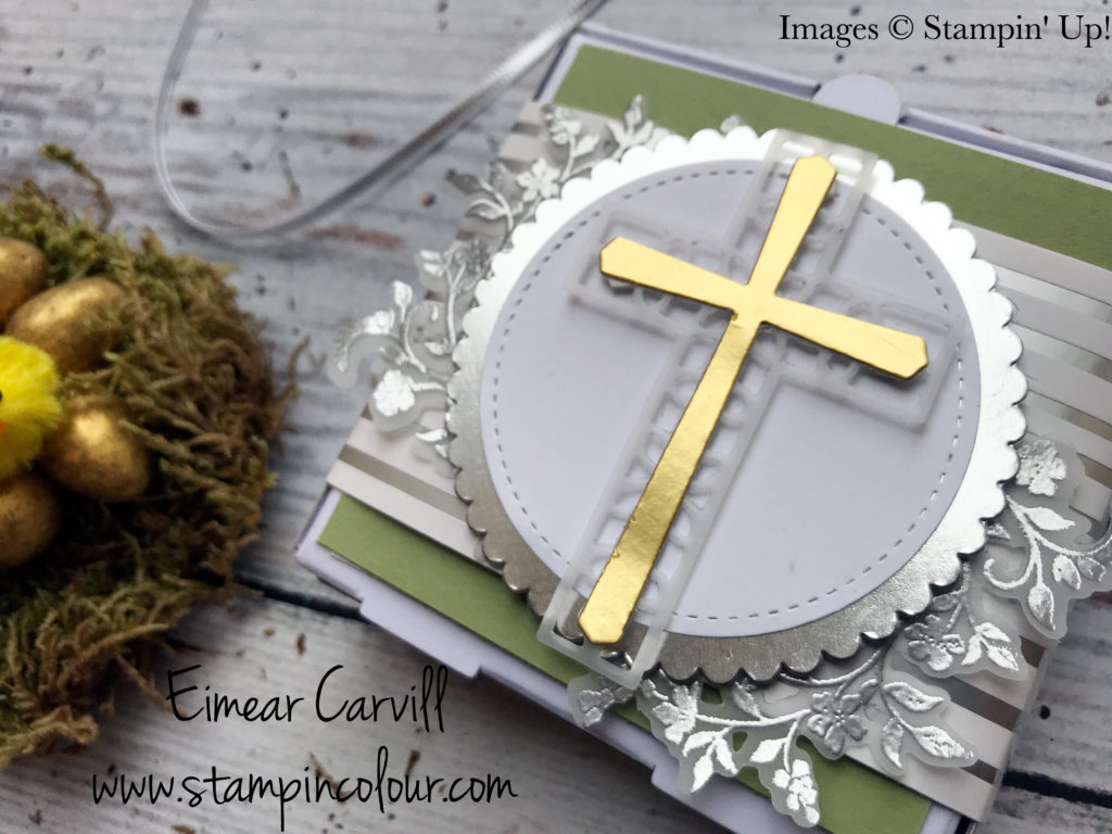 Mini Pizza Box with Hold on To Hope Bundle for Easter, Eimear Carvill , www.stampincolour.com, Stampin Creative Blog Hop Cooking up a Storm