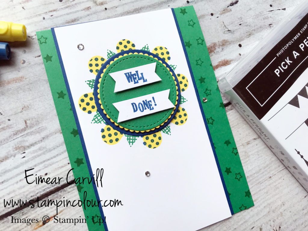 Stampin' Creative May Blog Hop - Introducing the 2018-2019 In-colors with Pick a Pennant, Eimear Carvill www.stampincolour.com