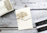 Itty Bitty Greetings Rooted in Nature Sympathy Card, Monochromatic Crumb Cake, 2018 Stamping' Up, Sympathy Cards, Handmade Cards and Gifts Eimear Carvill www.stampincolour.com