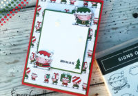 Eimear Carvill, www.stampincolour.com, Quick and easy cards, handmade Christmas, christmas crafting, Santa's Workshop Simple Stamping