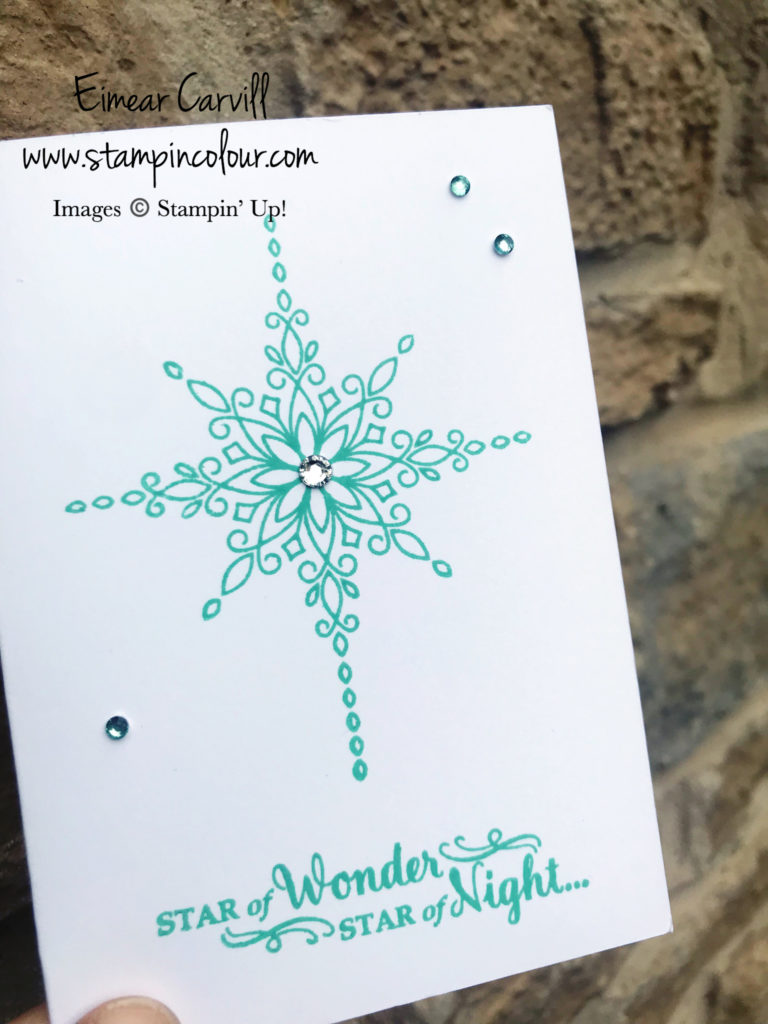 Star of Light Simple Stamping, Christmas cards, handmade Christmas, handmade cards and gifts, quick and easy Christmas cards, Eimear Carvill, www.stampincolour.com