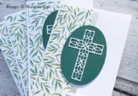 Cross of Hope, handmade sympathy cards, Stampin up UK, itty bitty greetings, handmade cards and gifts, tranquil tide, frosted floral DSP, Eimear Carvill, www.stampincolour.com