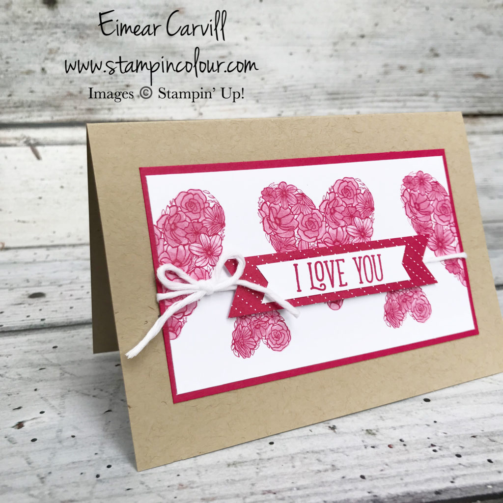All My Love, handstamped Valentines , CASE-ing Tuesday #186, quick and easy cards, Eimear Carvill, www.stampincolour.com
