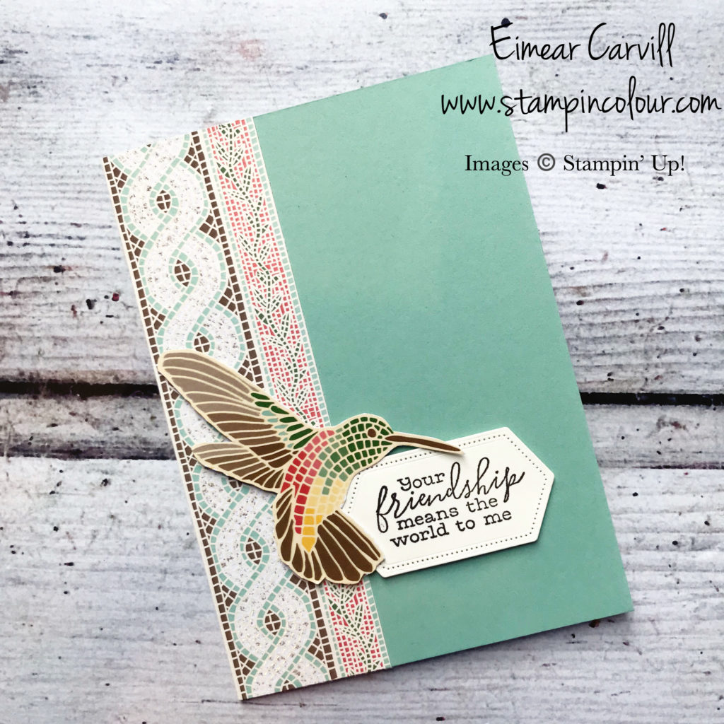 Mosaic Mood Speciality DSP, Bird Ballad, Coffee and Cards, Simple Stamping, 2019-2020 Stampin Up Annual Catalogue, Make and Takes, Eimear Carvill, www.stampincolour.com