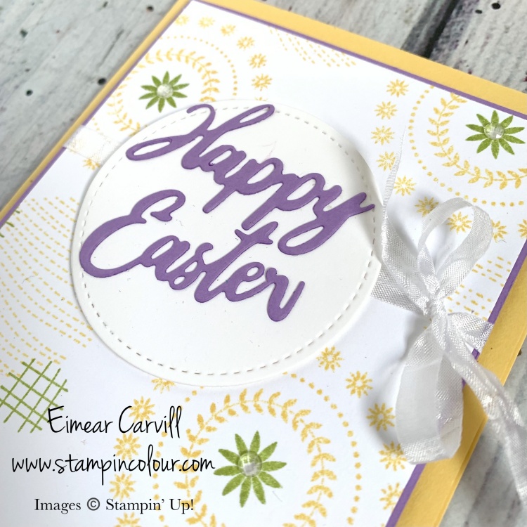 Happy Easter cards in fresh spring colours using simple circles from Circle Celebration
