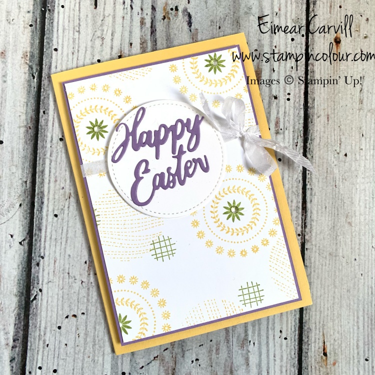 Happy Easter cards in fresh spring colours using simple circles from Circle Celebration