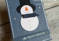 Video Tutorial of the Cutest Snowman using Punch Art